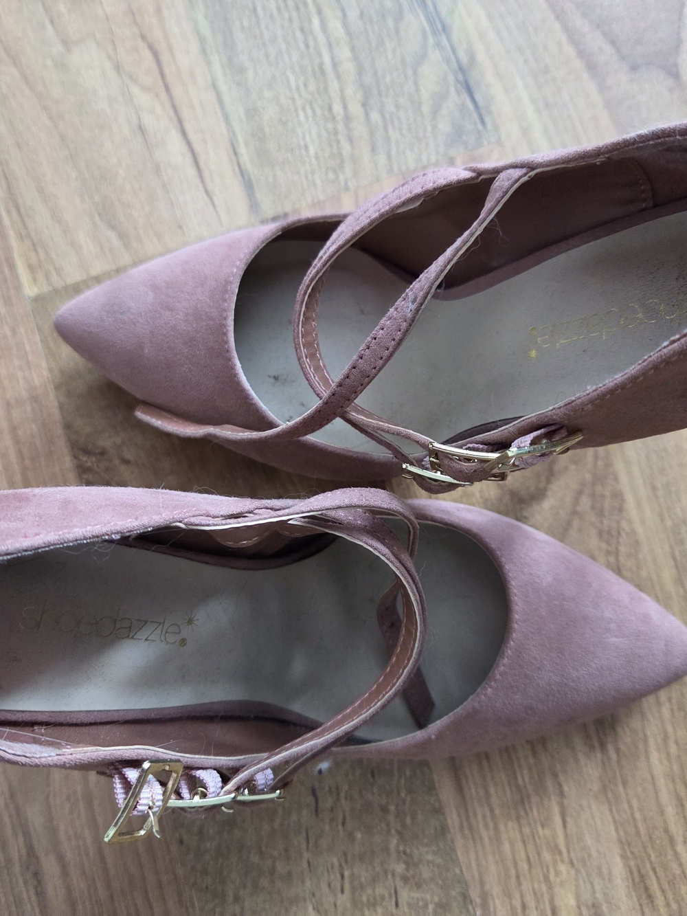 Just Fab Pink Suede Stilettos